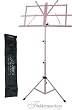 Portable Pink Folding Sheet Music Stand with Carrying Bag