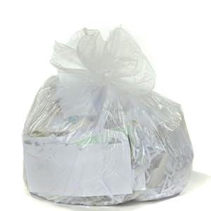 clear plastic kitchen trash bags