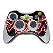 Neon Red Barbs Design Skin Decal Sticker for the Xbox 360 Controller