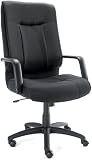 Alera ST41FA10B Stratus Series High-Back Swivel/Tilt Chair, Black Fabric