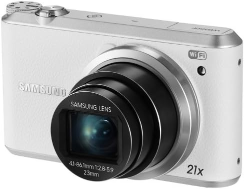 Samsung WB350F 16.2MP CMOS Smart WiFi & NFC Digital Camera with 21x Optical Zoom and 3.0" Touch Screen LCD and 1080p HD Video (White) + 8 GB Pixi-Basic Accessory Bundle