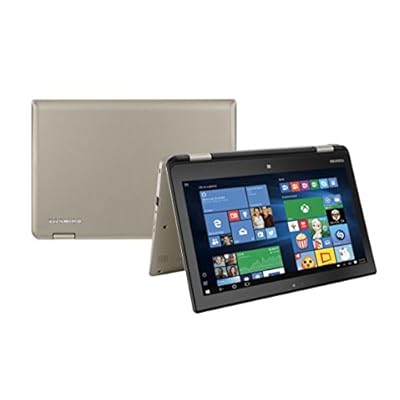 Toshiba Satellite Radius 11 L15W-B1208X 11.6&quot; Laptop, Touchscreen, 2-in-1, Windows 10 Home, Intel Pentium N3540 Processor, 4GB RAM, 500GB HD, Satin Gold