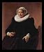 Frans Hals (Portrait of a seated, about sixty-year woman with book in her right hand)...
