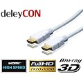 deleyCON HDMI Kabel 1.4a High Speed with Ethernet - [5m] - 3D Ready - Audio R�ckkanal [5 meter]