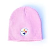 Urban Boundaries - Pittsburgh Steelers Solid Pink Beanie (Embroidered Logo)