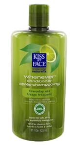Kiss My Face Whenever Organic Conditioner, for All Hair Types, 11-Ounce Bottles (Pack of 3)