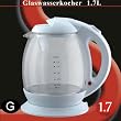 Glas Wasserkocher 1.7L Kabelos 360�