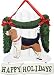 beagle42 - Beagle Happy Holidays Sign Picket Fence