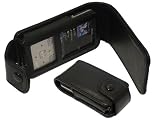 Black Leather Case Cover for Sony Walkman Photo NWZ-S515 NWZS515 series + screen protector (NWZS515L NWZS515B NWZS515P NWZS515W NWZ-S610 NWZ-S615 NWZ-S616 NWZ-S618 NWZ-S516 NWZ-S518 NWZS616FRED NWZS616FBLK NWZS615FBLK NWZS618FBLK NWZS610 NWZS615 NWZS618 NWZS616 NWZ-S618F NWZ-S615F)