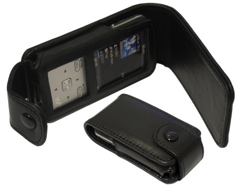 Childrens Toyshop  Electronics : Black Leather Case Cover for Sony Walkman Photo NWZ-S515 NWZS515 series + screen protector (NWZS515L NWZS515B NWZS515P NWZS515W NWZ-S610 NWZ-S615 NWZ-S616 NWZ-S618 NWZ-S516 NWZ-S518 NWZS616FRED NWZS616FBLK NWZS615FBLK NWZS618FBLK NWZS610 NWZS615 NWZS618 NWZS616 NWZ-S618F NWZ-S615F)