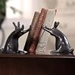 Rabbit Pushing Books Bookend Pair - NOW 20% Off