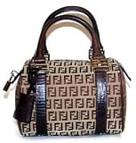 Fendi - Fendi Beige and Brown Zucchino Canvas Mini Tube Duffel 8BL071-TN9-F0LK9