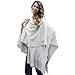 Luxury Divas Metallic Laced Knit Shawl Wrap