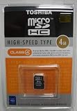 東芝 microSDHC 4GB SD-F04GR4W クラス４