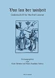 Von lon der wisheit: Gedenkschrift für Manfred Lemmer