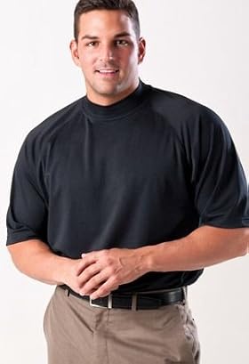 Zorrel Z1325 Syntrel Extreme Moisture Wicking Men's Short Sleeve Mock Turtleneck (6 Colors)