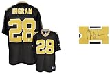 Mark Ingram Autographed Jersey - New Orleans Saints, Reebok, Black - Autographed NFL Jerseys