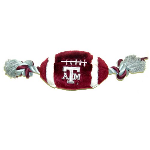 NCAA Plush Football Dog Toy, Large, Texas A&M University Aggies