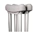Underarm Crutch Pad, Replacement Cane Cushion Tops, Comfort Foam Slip on Top Grip Support, 2 Pcs, Gray