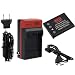 EZOPower Battery + Travel AC Charger with Car/EU Adapter + USB Cable for Olympus TG-310 TG-320 Stylus 5010 7040 7030 710 3000 850 SP-700 830 Digital Camera(Compatible with Li-40b / Li-42b)