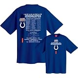 Indianapolis Colts Super Bowl XLI Champions Schedule T-Shirt at Lee