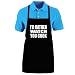 Funny "I'D RATHER WATCH YOU COOK" Apron; One Size Fits Most - Medium Length Kitchen Aprons for Men, Women, Teen, &amp; Kids (Unisex); Soft Cotton Polyester Mix with DuPont Teflon Fabric Protector. Great gift idea.