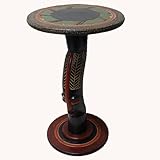 African Decor Bow Mask Table