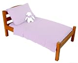 Tadpoles 100% Cotton Gingham Toddler Sheets LAVENDER