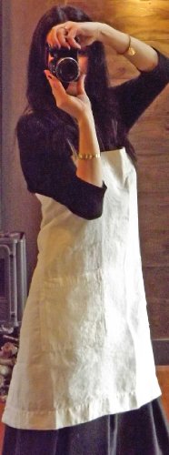 Pinafore (White Linen, Adult (up to size 16))