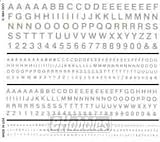 Railroad Gothic Letters, White