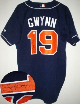 Tony GwynnAutographed/Hand Signed authentic San Diego Padres Jersey