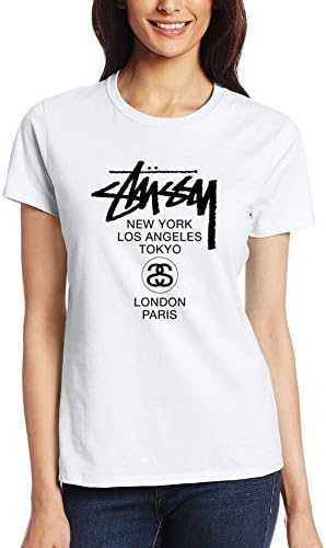 Stussy Personality Cool White Women T-Shirt, [Stussy] Stussy T-Shirt