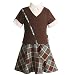 Apparel : Little Girls Clothes BROWN PLAID Fall Dress Purse Set RARE EDITIONS Girl 4-6X