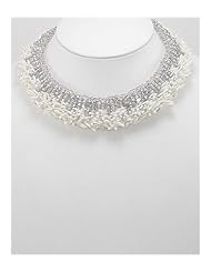 White Coral Necklace In Zinc