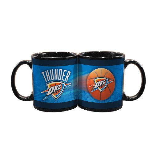 NBA Oklahoma City Thunder 2 Pack 11oz Black SportsBall Mug