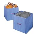Whitmor Set of 2 Collapsible Cubes - Blue (14")