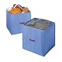 Whitmor Set of 2 Collapsible Cubes - Blue (14")