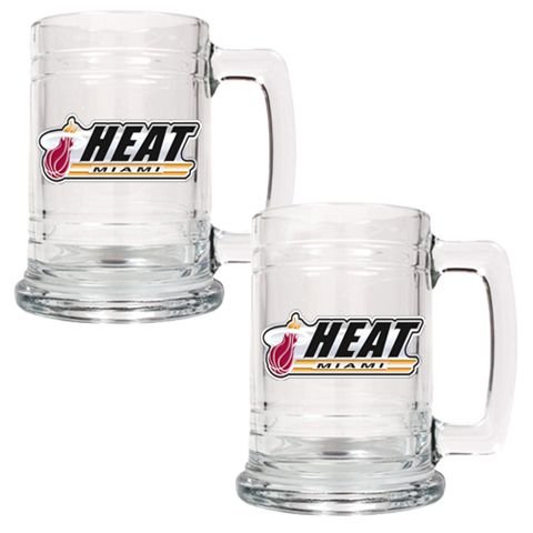 Miami Heat Set of 2 Beer Mugs