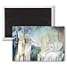 Illustrations of the Book of Job; Job.. - 3x2 inch Fridge Magnet - large magnetic button - Magnet