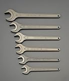 エスコ 6本組片口スパナ(強力型) EA613NB