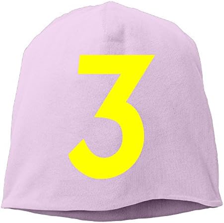 Unisex Change The Rapper Number 3 Adult Fashion Hedging Cap Wool Beanies Cap Pink