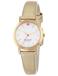 kate spade new york Womens 1YRU0270 Gold Metallic Metro Mini Watch