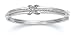 Sterling/Diamond X Bangle .25 TW SW-307