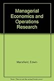 Managerial economics and operations research : a nonmathematical introduction