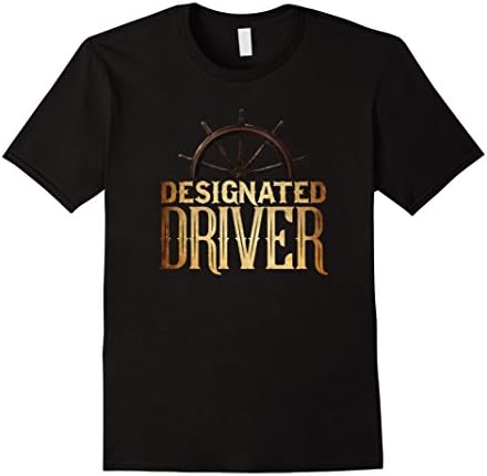 Men's PREMIUM Designated Driver Boating T-shirt 3XL Black