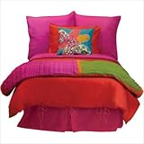 Bundle-32 Queen Silk Coverlet in Multicolor / Brown