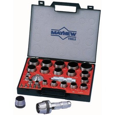 Mayhew 66002 1/8-Inch to 2-Inch Imperial SAE Hollow Punch Set