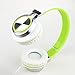 Sound Intone Ms200 Stereo Headsets Strong Low Bass Headphones Earbuds for Smartphones Mp3/4 Laptop Computers Tablet Macbook Folding Gaming Earphones (White/green)