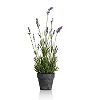 Artificial Lavender in Ceramic Pot