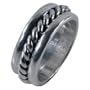 Center Twist - Sterling Silver Ring - Size 6